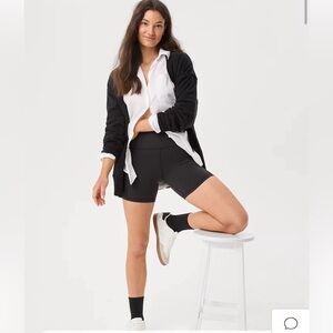 Aerie offline 5” bike short with pocket in black